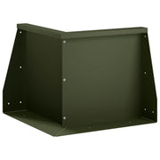 Keerwand 50x50x50 cm staal olijfgroen