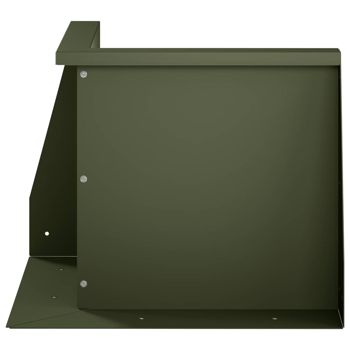 Keerwand 50 x 50 x 50 cm Staal Olijfgroen