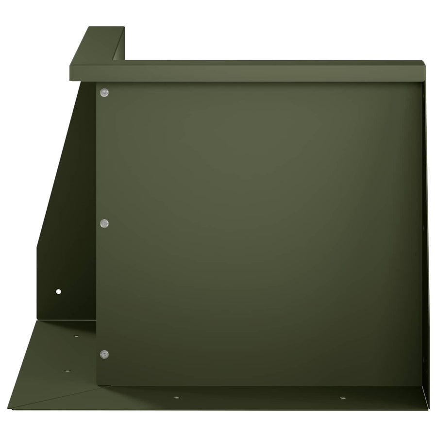Keerwand 50 x 50 x 50 cm Staal Olijfgroen