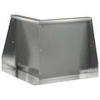 Keerwand 50x50x50 cm gegalvaniseerd staal zilver