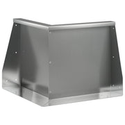 Keerwand 50x50x50 cm gegalvaniseerd staal zilver