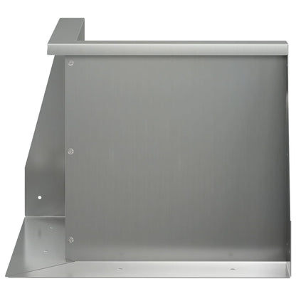 Keerwand 50 x 50 x 50 cm Gegalvaniseerd staal zilver