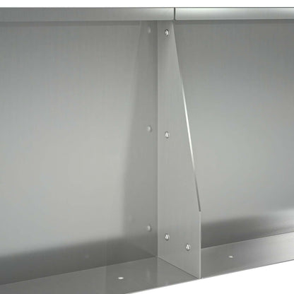 Keerwand 2 st 50 x 50 x 50 cm Gegalvaniseerd staal zilver