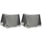 Keerwand set 2 st 50x50x50 cm verzinkt staal