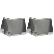 Keerwand set 2 st 50x50x50 cm verzinkt staal
