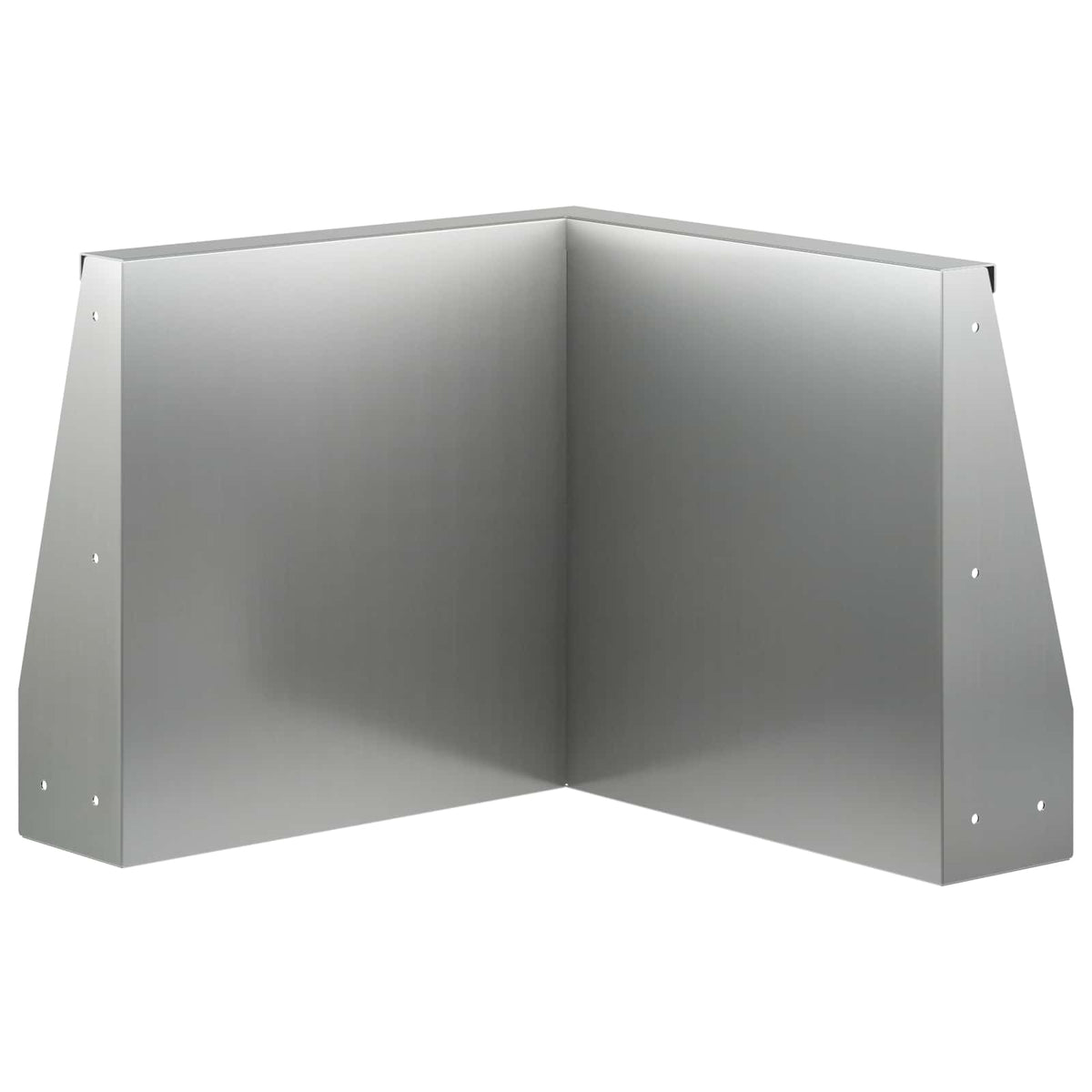 Keerwand 2 st 50 x 50 x 50 cm Gegalvaniseerd staal zilver