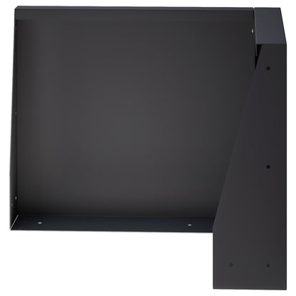 Keerwand 2 st 50 x 50 x 30 cm Staal Zwart