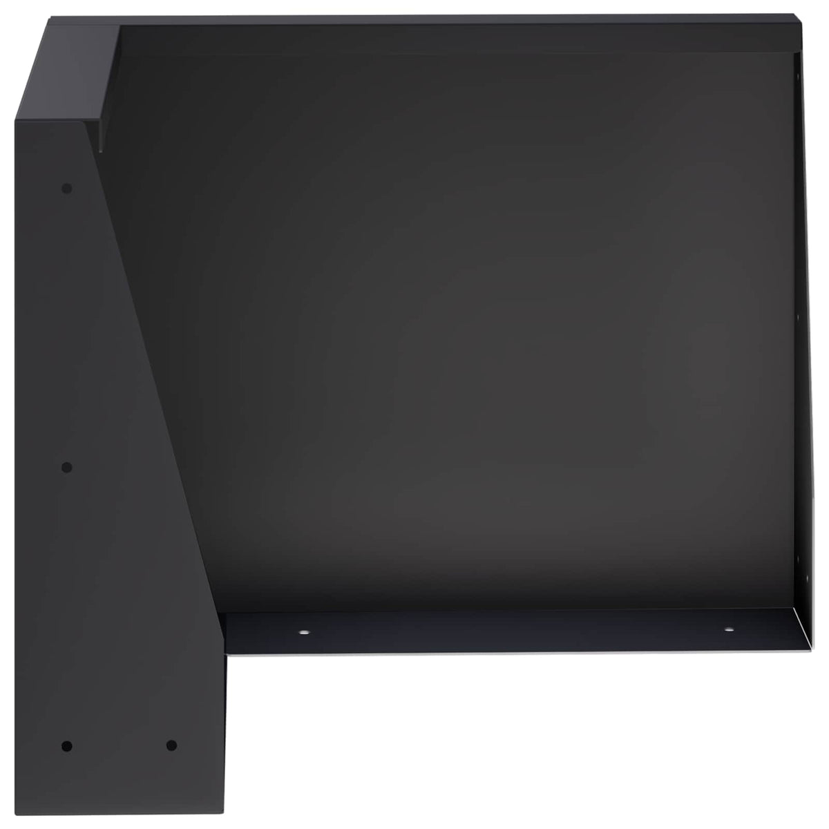 Keerwand 2 st 50 x 50 x 30 cm Staal Zwart