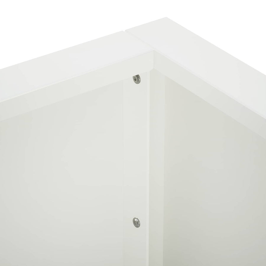 Keerwand 2 st 50 x 50 x 30 cm Staal Wit