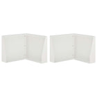 Keerwand 50x50x30 cm staal wit 2 stuks