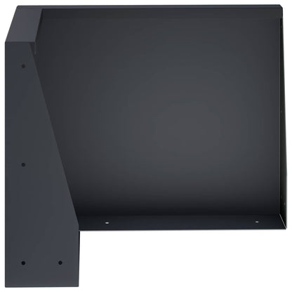 Keerwand 50 x 50 x 30 cm Staal Antraciet