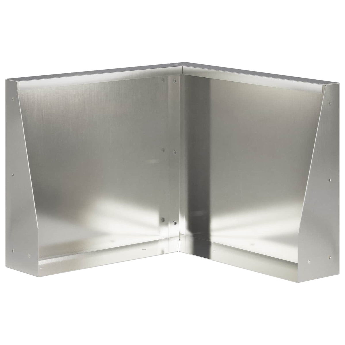 Keerwand 50 x 50 x 30 cm Roestvrij staal zilver