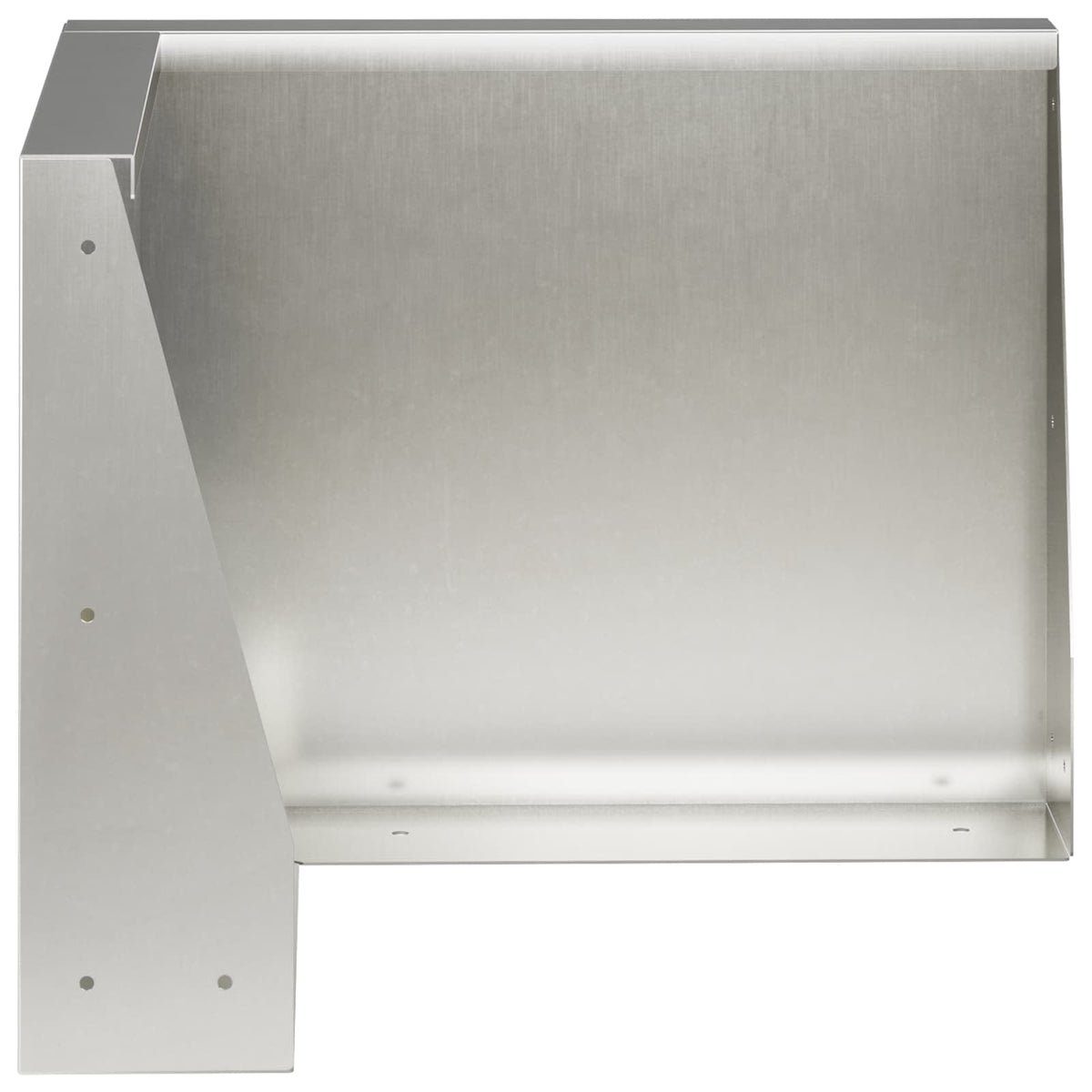 Keerwand 50 x 50 x 30 cm Roestvrij staal zilver