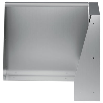 Keerwand 50 x 50 x 30 cm Gegalvaniseerd staal zilver