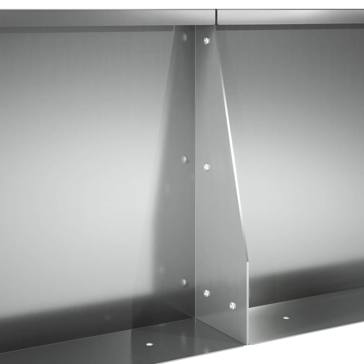 Keerwand 2 st 50 x 50 x 30 cm Gegalvaniseerd staal zilver