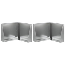Keerwand 2 st 50 x 50 x 30 cm Gegalvaniseerd staal zilver