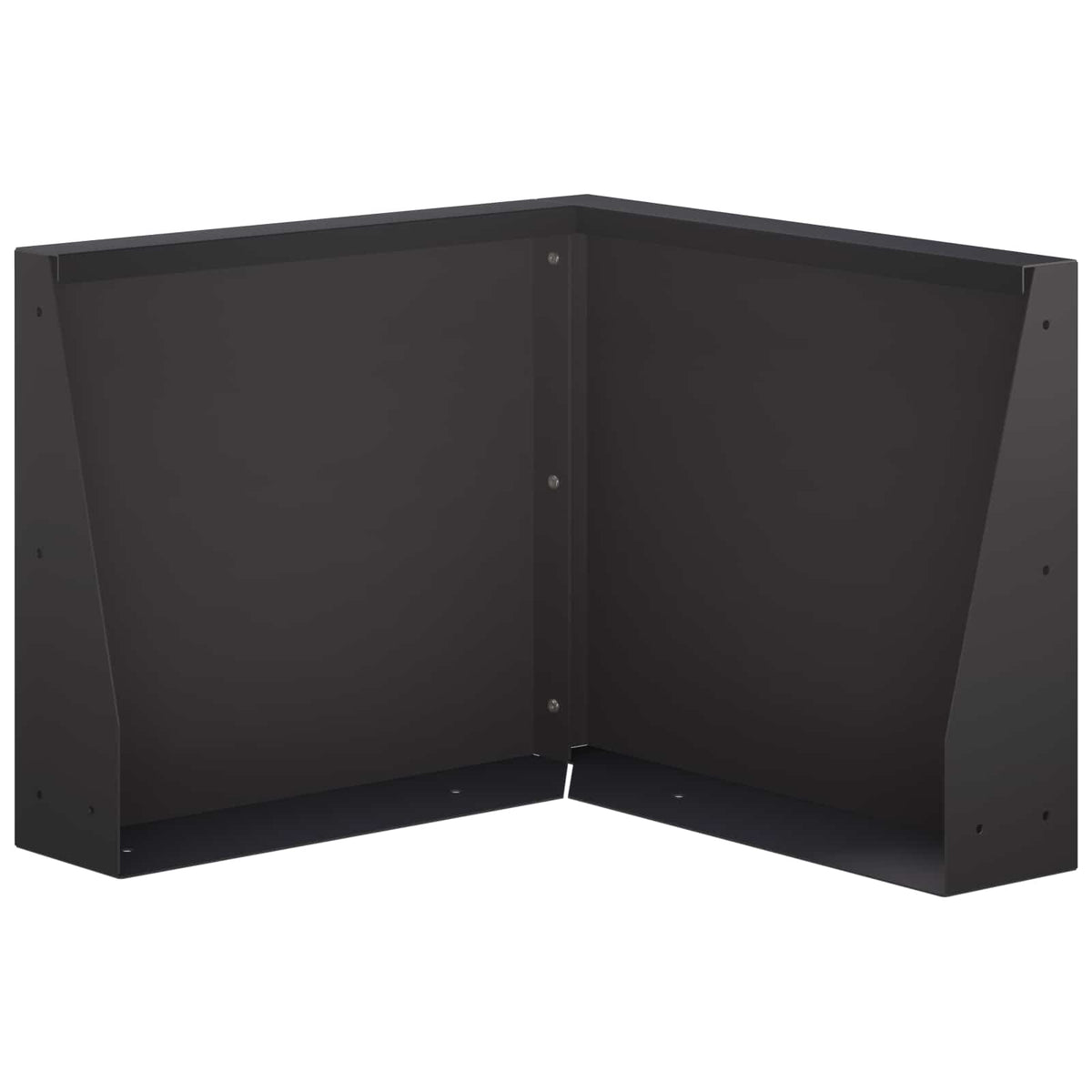 Keerwand 50 x 50 x 40 cm Staal Zwart