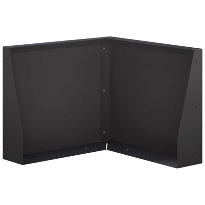 Keerwand 50 x 50 x 40 cm Staal Zwart