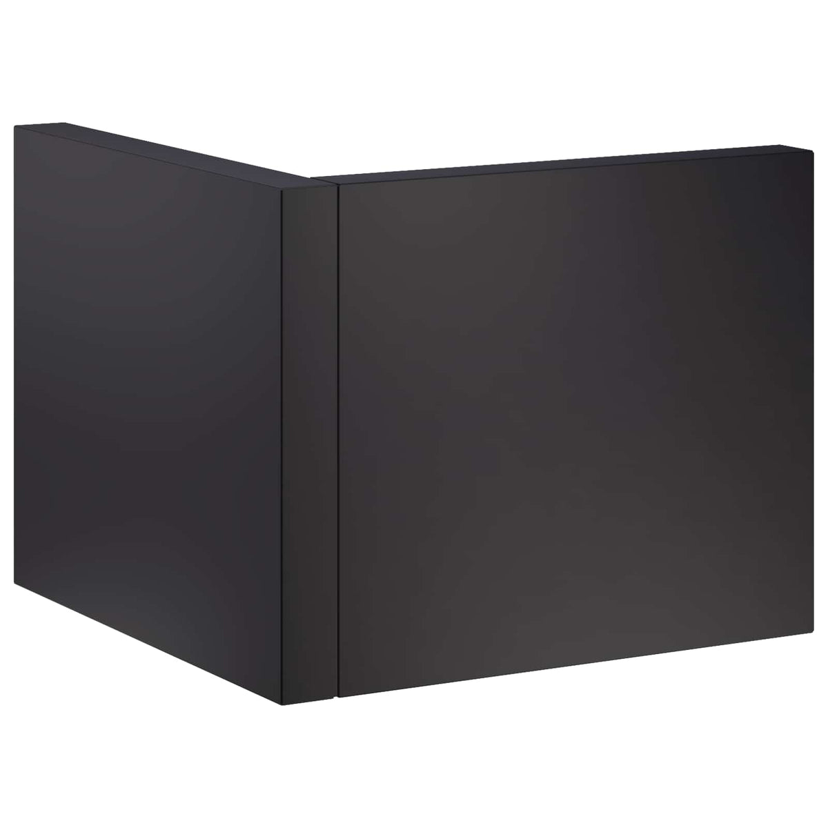 Keerwand 50 x 50 x 40 cm Staal Zwart