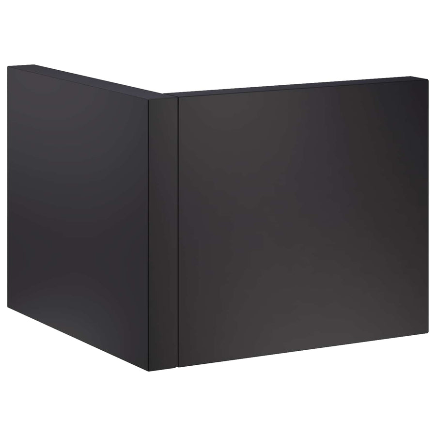 Keerwand 50 x 50 x 40 cm Staal Zwart