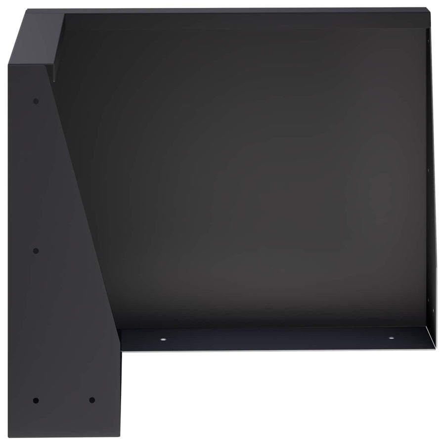 Keerwand 50 x 50 x 40 cm Staal Zwart