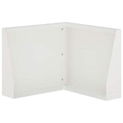 Keerwand 50x50x40 cm staal wit