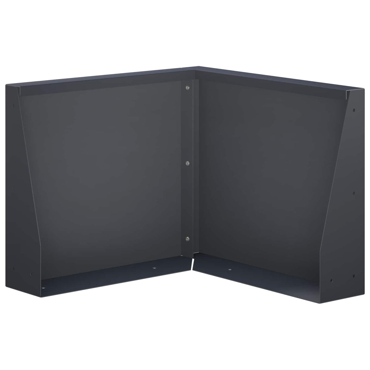Keerwand 50 x 50 x 40 cm Staal Antraciet