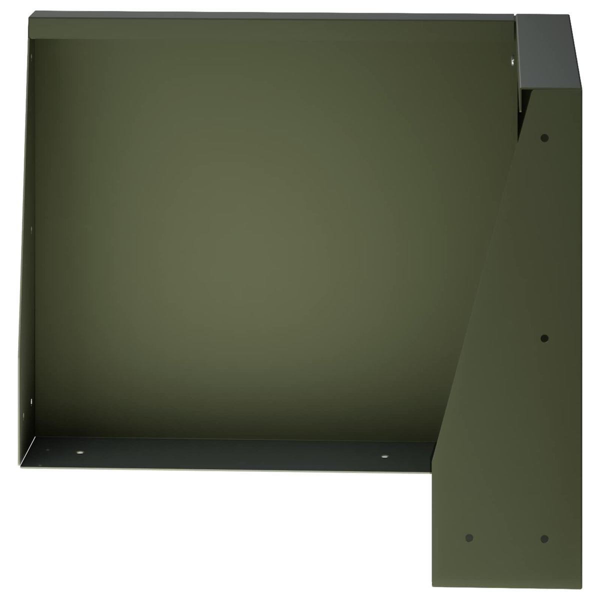 Keerwand 50 x 50 x 40 cm Staal Olijfgroen