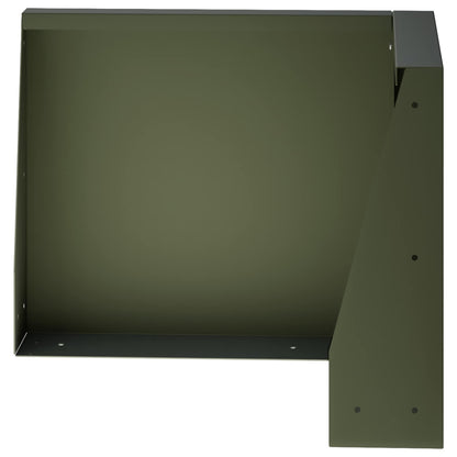 Keerwand 50 x 50 x 40 cm Staal Olijfgroen