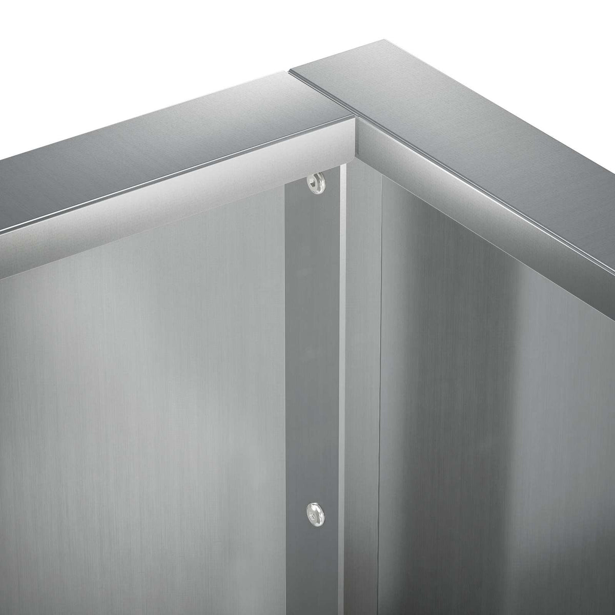 Keerwand 2 st 50 x 50 x 40 cm Gegalvaniseerd staal zilver