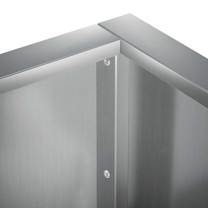 Keerwand 2 st 50 x 50 x 40 cm Gegalvaniseerd staal zilver