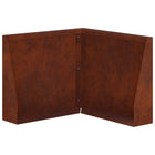 Keerwand 50x50x40 cm weervast staal roestkleurig