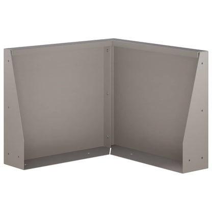 Keerwand 50 x 50 x 40 cm weervast staal Roestkleurig
