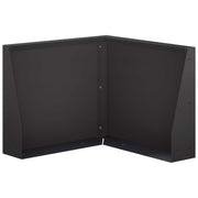 Keerwand 50x50x50 cm staal zwart
