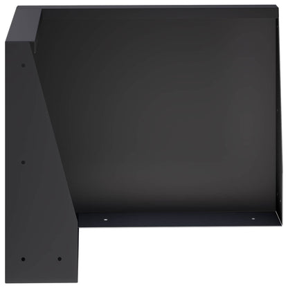 Keerwand 50 x 50 x 50 cm Staal Zwart