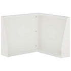 Keerwand 50x50x50 cm staal wit