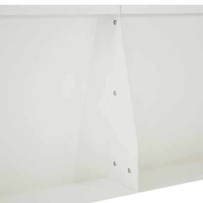 Keerwand 2 st 50 x 50 x 50 cm Staal Wit