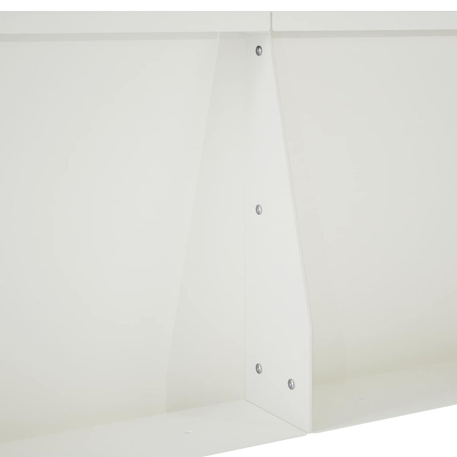 Keerwand 2 st 50 x 50 x 50 cm Staal Wit