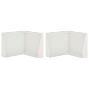 Keerwand 2 st 50x50x50 cm staal wit