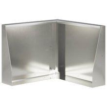 Keerwand 50 x 50 x 50 cm Roestvrij staal zilver