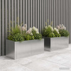 Keerwand 50x50x50 cm roestvrij staal zilver