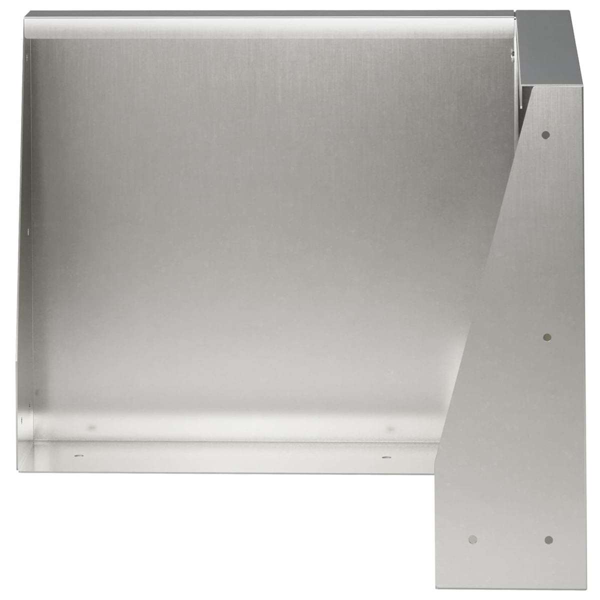 Keerwand 2 st 50 x 50 x 50 cm Roestvrij staal zilver