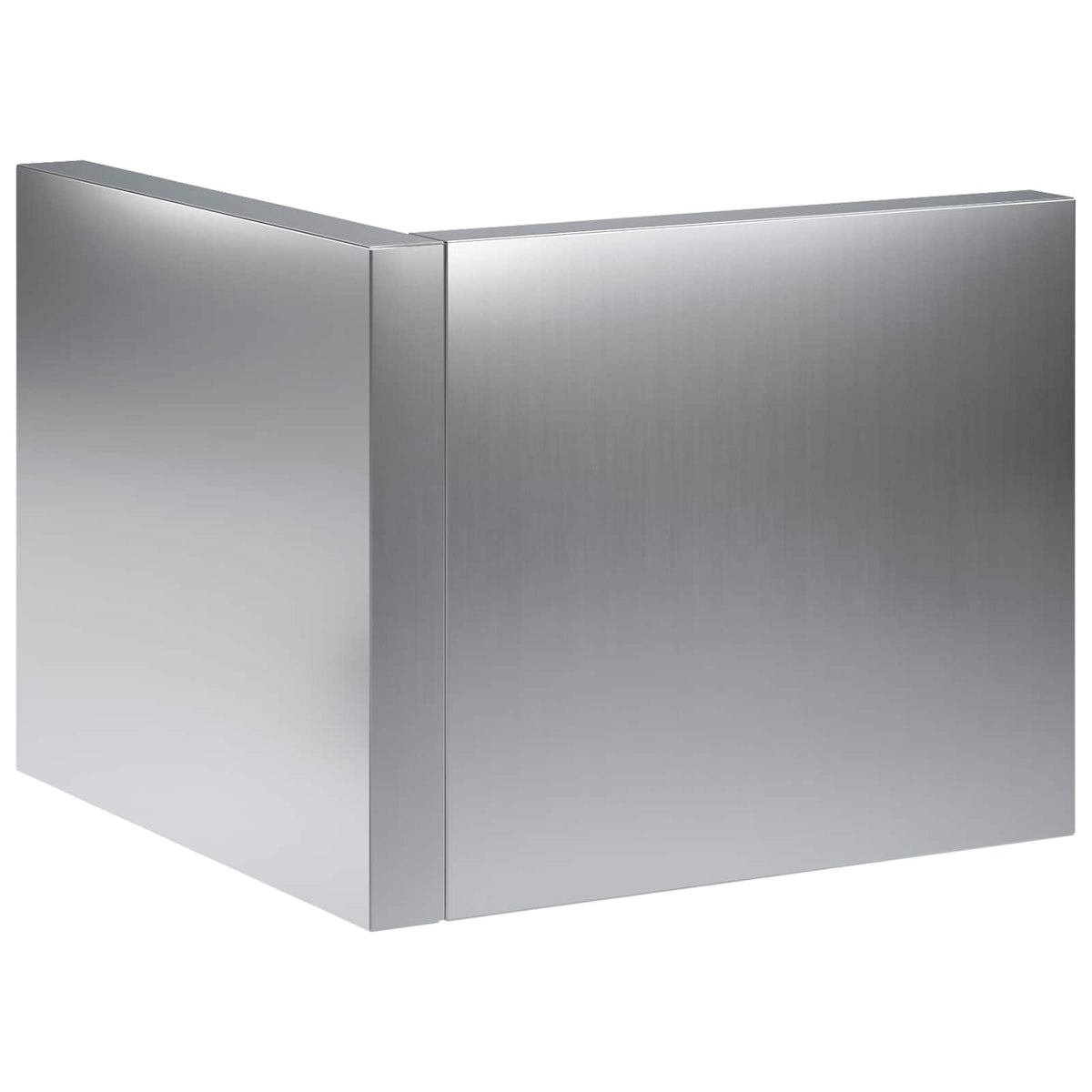 Keerwand 50 x 50 x 50 cm Gegalvaniseerd staal zilver