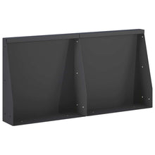 Keerwand 2 st 40 x 12 x 30 cm Staal Zwart