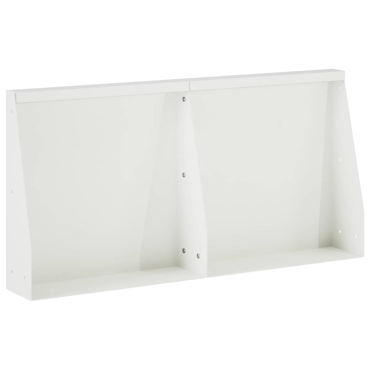 Keerwand 2 st 40 x 12 x 30 cm Staal Wit
