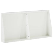 Keerwand 2 st 40x12x30 cm staal wit