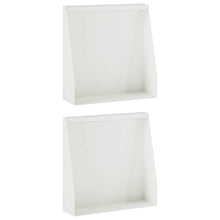 Keerwand 2 st 40 x 12 x 30 cm Staal Wit