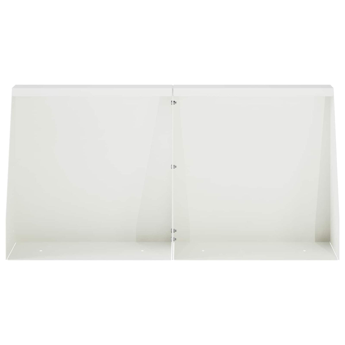 Keerwand 2 st 40 x 12 x 30 cm Staal Wit