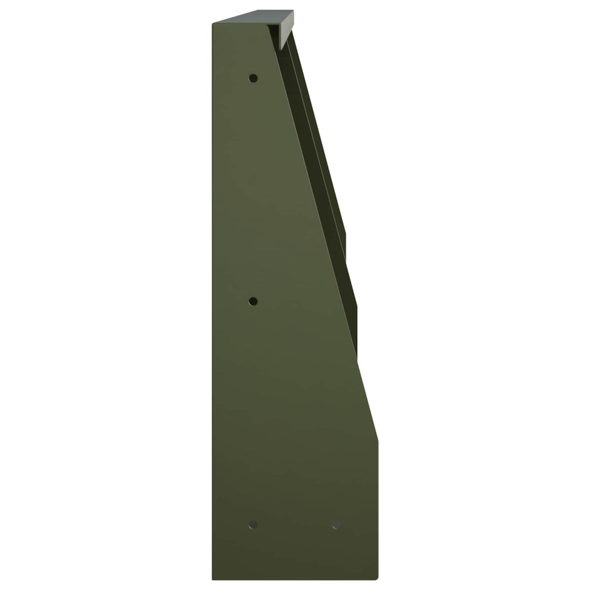 Keerwand 2 st 40 x 12 x 30 cm Staal Olijfgroen