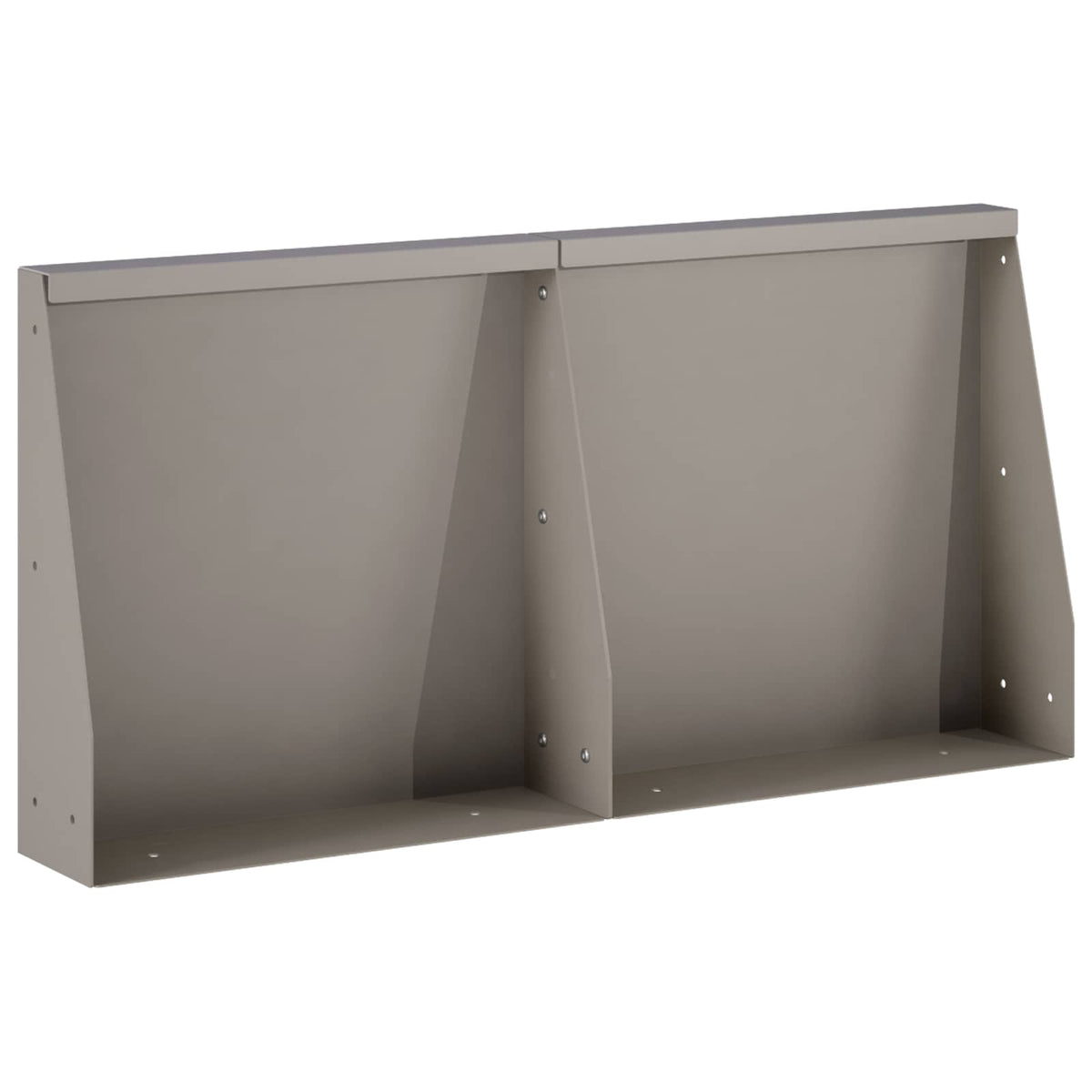 Keerwand 2 st 40 x 12 x 30 cm weervast staal Roestkleurig
